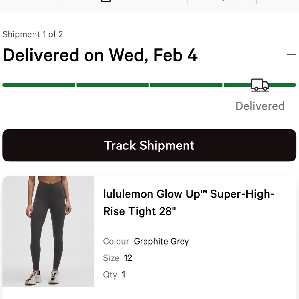 lululemon Glow Up Super-High-Rise Tights in Graphite Grey